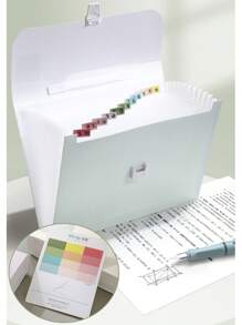 A4 Expandable File Organizer With 12 Pockets, Labeled Foldable File Folders, Portable Document Paper Bill Receipt Organizer, Home, College, School Office Supplies For Back To School Season