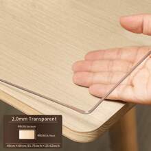 PVC Tablecloth Protector - 2.0mm Thick Clear, & Heat-Resistant Table Cover, Scratch-Proof Polyvinyl Chloride Material, Ideal For Home & Hotel Dining Tables, Coffee Tables, And Kitchen Countertops, Table Protection | Clear Table Cover | Durable PVC Material, Table Covering