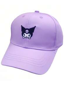 Sanrio 1 Berretto da baseball regolabile Sanrio con ricamo di Hello Kitty Cute, Kuromi, Melody e Cinnamoroll - in poliestere traspirante, cappello protettivo dal sole adatto per tutte le stagioni - ideale come regalo per compleanni e anniversari