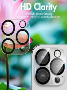 6 pezzi Protezione per lente della fotocamera in vetro temperato per serie 11/12/13/14/15/16, Ultra-liscia