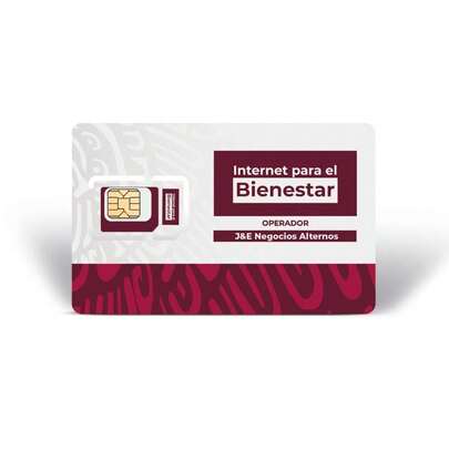 Tarjeta SIM Internet para el Bienestar JRMÓVIL, Recargable para Teléfono Celular 30 Días 4 Gb