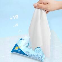 10pcs/Pack Halloween Cooling Wet Wipes, Lemon Refreshing Revitalizing Wet Tissues, Daily Cleaning Wet Wipes, Portable Travel Wet Wipes. Please Purchase Cautiously!