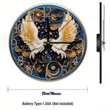 Ornate Round Golden Clock Face-Drative Clocks For Walls-Western Wall Dr-Study Room Wall Dr-Hospital Clock - Multicolor - View 8