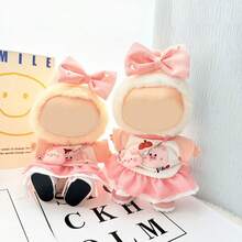 17cm Hanging Ornament - Pink Pig Dress Set, Cute Casual Piglet Outfit - Multicolor - View 3