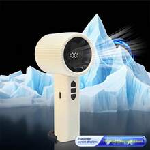 Portable High-Speed Handheld USB Fan, 99 Adjustable Speeds With Digital Display, Compact Yet Powerful Cooling For Office Desk And Outdoor Use, Spring Summer Picks, Brides Maid Gifts, Room, Bedroom Decor, Bedroom Decor, Beach, Travel, For Men, For Women, Vacation - Multicolor - View 19