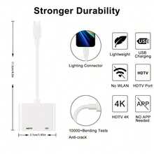 USB-C To HDTV Adapter 4K@60Hz For IPhone 15 16  Pro Air For Ipad Pro, USB 3.1 Type C Digital AV HDTV 2.0 Cord Compatible With For  For Galaxy S25/S24/S23/S22, Pixelbook, XPS And More - USB-C To HDTV Adapter - View 4