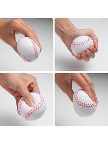 6 Soft PU Baseball - Pitching Practice For Youth Baseball And Softball, 9-Inch Beginner Practice Ball, Receiving And Hitting Training