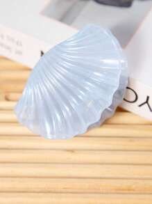 1pc Gradient Color Shell Hair Clip, Vacation Style Hair Accessory, Large Size Claw Hair Clip, Summer Maritime Design Hair Clips Hair Jaw Clip Hair Clamps Hair Clutch Hair Catcher Clip