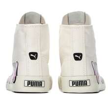 Puma 男鞋女鞋运动鞋Bari Mid Logo帆布鞋舒适鞋子轻便耐磨日常休闲鞋387235 - 白色 - 查看 3