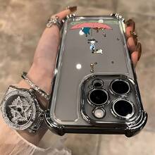 Funda de Teléfono de Gato Lindo para 16 15 14 13 12 11 Pro X XR XSMAX 8 Plus, Cubierta Trasera Transparente Suave a Prueba de Golpes - Colores mixtos - Ver 6