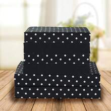 Delilah Polkadot 4-Piece Set, Fade & Wrinkle Resistant, 1500 Premium Hotel Quality Microfiber Deep Pocket Fitted Sheet Featuring Smart Pockets, Polkadot Sheet Set, Twin XL, Black - màu đen - Xem 2