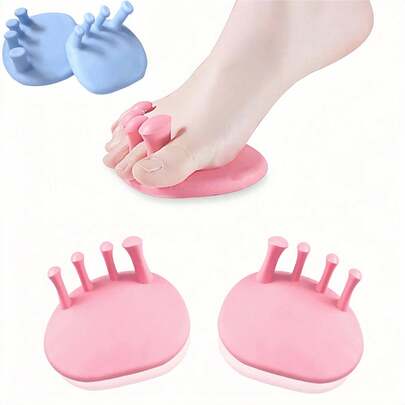足弓支撑足趾分离训练器，女式重叠趾分离器，小腿训练趾分离器，足部和腿部训练器材，足部健身器材，用于平衡和稳定，加强小腿和腿部肌肉，适用于家庭和健身房，男女通用