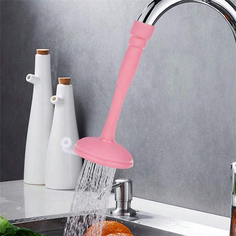 1PC Bộ nối dài vòi nước xoay tiết kiệm nước, thiết bị rửa vòi nước có độ đàn hồi cao, phụ kiện nhà bếp, phòng tắm, dụng cụ nhà bếp, đồ dùng nhà bếp, dụng cụ nhà bếp