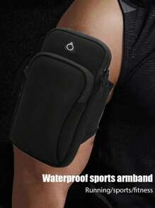 1 PIEZA Bolsa de brazo universal impermeable para teléfono móvil con cremallera de doble capa: La bolsa de brazo perfecta para deportes al aire libre para hombres y mujeres - Banda ajustable para correr, senderismo, ciclismo y talla grande! Almacena de forma segura tus teléfonos móviles, auriculares, pequeños cargadores.