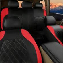 2-4-9PCS Universal Fit Car Seat Cover, Car Seat Cover Full Sets, Diamond Leather Bling Car Seat Covers Full Set,Universal Fit Automotive Glitter Crystal Sparkle Strip For Cute Women Girly,Universal Cloth Front Seat Covers For Car, For SUV, Sedan, Van, Automotive Interior Covers, Airbag Compatible, 9PCS Included : 2 Front Seat Covers, 1 Backrest Cover, 1 Back Seat Cover And 5 Headrest Covers. 4PCS Included : 2 Front Seat Covers And 2 Headrest