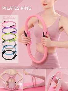 Vòng tập yoga Pilates Magic Yoga Ring Pilates Circle xấp xỉ 14 inch (khoảng 14"), vòng kháng lực Pilates đa năng có tay cầm bằng xốp thoải mái. Dùng để tập đùi, vòng tập yoga định hình đùi, thiết bị tập Pilates tại nhà cho phụ nữ, thiết bị tập thể dục Pilates Circle -, thích hợp cho yoga, thể dục, thể thao, bài tập Pilates. - Nhiều màu - Xem 2