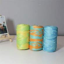 2 Pcs 400g High-Quality Floral Printed Elastic Chenille Yarn, Polyester Fiber, Suitable For Handmade Bags, Baskets, Carpets, Shoes, Home Textiles And DIY Crafts - 2-pack - View 4