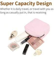 灯芯绒卫生巾收纳袋 - 便携耐用，拉链封口，旅行及日常使用理想之选，大容量，旅行必备，可收纳卫生巾、卫生棉条等，适合返校、海滩旅行、化妆包、学习用品、假日必备，学生及上班族卫生巾收纳袋，旅行洗漱用品整理包，送礼佳品。