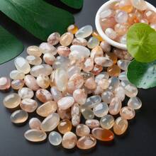 150g Natural Cherry Blossom Agate Pebbles, Suitable For Fish Tank Decor, Home Decor, Succulent Planter, Garden Landscape Decor, Aquarium Gravel, Plant Decorations