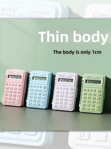 Pratica mini calcolatrice con custodia pieghevole, calcolatrice portatile carina e minimalista, utile per i calcoli, calcolatrice colorata, essenziale per studenti e ufficio, aiuta nell'apprendimento della matematica, un regalo perfetto per studenti, insegnanti, colleghi, amici, adatto per compleanni, vacanze, stile minimalista, regalo per gli amanti della matematica, regalo di laurea, amicizia tra compagni di classe, forniture per la scuola e per il ritorno a scuola