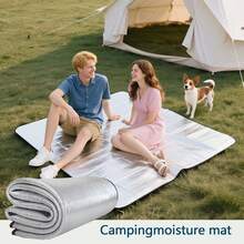 1 件防水沙滩垫 - 轻质防沙垫、露营垫、帐篷垫、防水铝制可折叠野餐沙滩垫、野餐垫防潮户外野餐垫防水便携式露营帐篷垫、背包、徒步旅行、露营