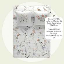 Naturals - Printed Bouti Quilt - Microfiber - Extra Soft - ✅ Delivery 2-5 Days ✅ - 9 Different Models - Line Quilting - Light Filling 70 Grams - Made In Spain - Beltane - View 4