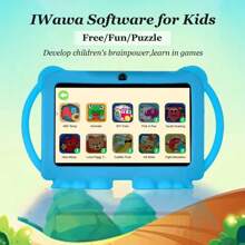 Tableta para niños, tableta de 7 pulgadas con 16GB de ROM, 1GB de RAM, WiFi de 2.4G, pantalla con protección ocular, controles parentales, aplicaciones y juegos educativos, tableta educativa, cámara dual, funda a prueba de golpes, interacción divertida, enriquecimiento cultural, regalo para niños, regalo de vacaciones, regalo de cumpleaños, regalo de Año Nuevo, regalo del Día del Niño