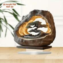 2D Flat, 1 Pc, Acrylic Tree Of Life Artwork, Perfect Desktop Accessory For Your Desk, Porch Or Any Room In Your Home. Ideal For Office, Cafe, Bedroom And More. Absolutely A Unique Gift! - Multicolor - View 6