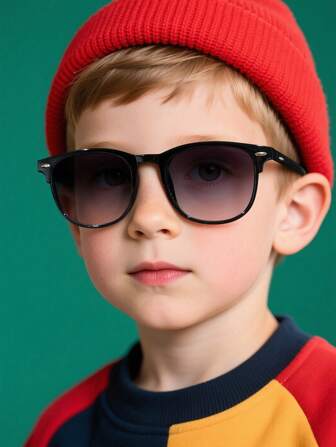 1 PC Teen 12-16Y Fashion Eyewear Acrylic Casual Rectangle For Summer Outing, Outfit Matching And Holiday Gifts