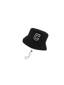 1 buah Topi Ember Bayi Baru Lahir dan Balita dengan Tali Serut, Pinggiran yang Dapat Diatur, Topi Kasual Pelindung Matahari untuk Aktivitas Luar Ruangan, Cocok untuk Anak Laki-laki & Perempuan, Cocok untuk Musim Semi, Musim Gugur, Aktivitas Luar Ruangan, Perjalanan, Pantai, Memancing - Hitam - View 9