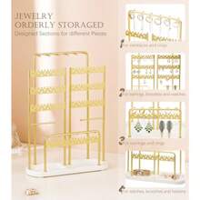 Jewelry Organizer Holder Metal: Office Womens Elegance Large Jewelry Tree With Neckl Earring Brlet Rack