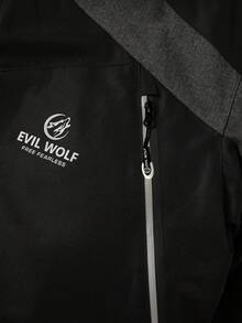 Men's Winter Ski Jacket,Outdoor Fashion Thick Warm Ski Jacket,Men's Hooded Thick Mountaineering Windbreaker,Korean Style Casual Handsome Ski Jacket With Multiple Pockets Ski Outfits Black - Black - View 6