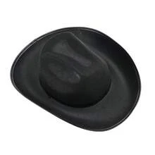 Women Men Cowboy Hat Classic Roll Up Brim Fedora Cowgirl Hat Western Cowboy Hat Stage Performance Hat - 黑色 - 查看 5