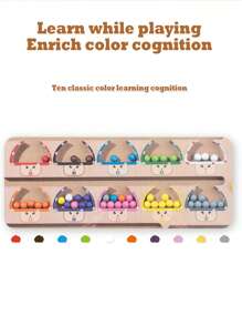 Wooden Magnetic Mushroom Maze, Wooden Color Classification Maze, Montessori Color And Number Classification Board, Montessori Fine Motor Skills Toys, Magnetic Toys, Magnetic Games, Suitable For Children Aged 3+