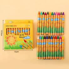 8 件/24 件优质蜡笔套装 - 适用于学校、素描、涂鸦和工艺品 - 适合艺术家和初学者的专业美术用品，色彩鲜艳，质地光滑 - 彩色 - 查看 3