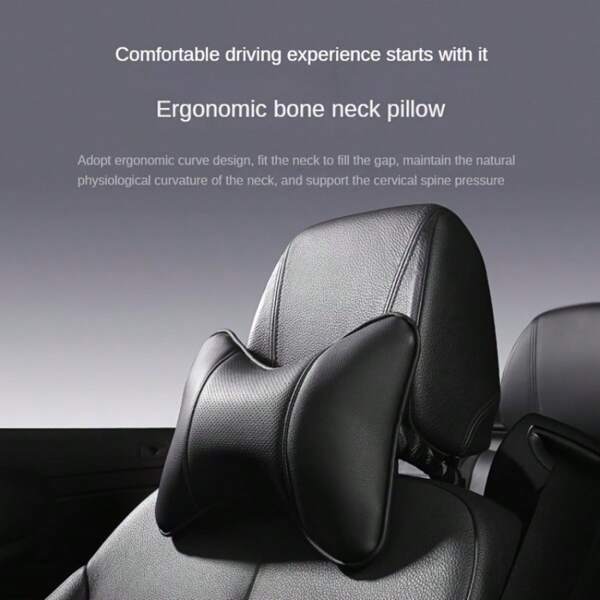 2 pzs. Productos para el interior del automóvil, Almohadas para el cuello del coche, Almohadas, Almohadas multifuncionales universales para todas las estaciones, Almohadas para el interior del coche, Reposacabezas de PU para automóvil