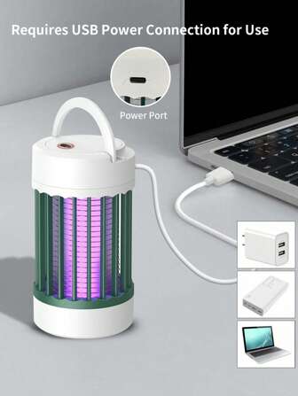 1 电击灭蚊灯室内外USB插电式驱蚊灯家用便携式灭蚊器捕蚊灯催化剂电击灭蚊器室内房间厨房客厅卧室