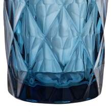 U HOME - 6 Vasos Elegance 40 cl Azul Marino Cok, para uso Casa, Restaurante, Hoteles, Ligeros y Resistentes con acabado de diamantes - Azul - Ver 4