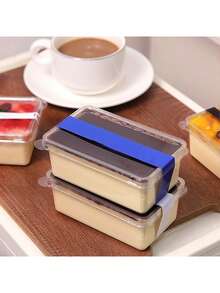 10/20sets Cake Box Clear Tiramisu Box To Go Food Containers Bakery Carrier Packing Small Cake Holder Plastic Container With Lid Clear Cake Carrier Disposable Charcuterie Boxes For Cake, Pastry,Dessert - 彩色 - 查看 10