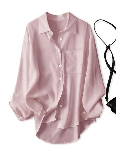 Women's Casual Loose Long Sleeve Shirt, Spring/Autumn