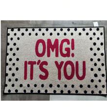 1pc Whimsical Polka Dot Welcome Mat, Machine Washable, Suitable For Kitchen, Dining Room, Hallway, Bathroom, Bedroom, Party, Patio Decor, Gifts, Home Atmosphere, Spring Decor, Summer Holiday Decor, Seasonal Summer Decor, Personalized Home, Fashionable Home
