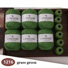 6 Stück weiches & warmes Garn für DIY Häkelmützen und -schals, 300g + 120g Gesamtgewicht