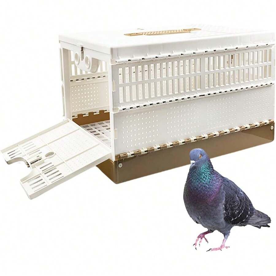 View of Collapsible Bird Cage Plastic Bird Cage Portable Birds Cages Outdoor ...