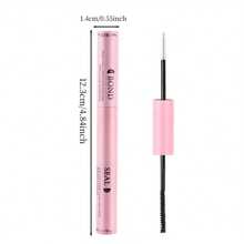 [72-Hour Long-Lasting Adhesive] 1/2/3 Pack Hypoallergenic 2-In-1 Eyelash Glue & Setting Liquid | 72-Hour Long-Lasting Adhesive, Latex-Free, Waterproof | Suitable For DIY Cluster Lashes, Homemade False Lashes Makeup Tools | Mixed Black Eyelash Extension Glue - Pink - View 7