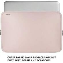 Laptop Sleeve 15.6 Inch, Durable Shockproof Protective Cover Flip Case Briefcase Carrying Computer Bag Case Compatible With 15.6 Inch HP, ASUS, , , Notebook, Computer, Black - Hồng - Xem 4