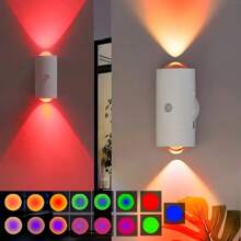 Kexinlighting Kexinlighting-1 Lampe de nuit moderne à détecteur de mouvement, lumière murale LED rechargeable par USB, éclairage RVB ajustable, convient pour l'entrée, la table de chevet, le bureau, la penderie. Lumière étape magnétique
