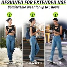 Chaleco con peso para mujeres y hombres BeatBoost de 10lb, 15lb, 20lb, 25lb, 30lb, 35lb, 40lb con arena de hierro para entrenamiento de fuerza, correr, caminar, ejercicio - Conjunto negro - Ver 5