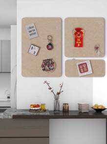 1pc Felt Decor Board Suitable For Holiday Themes & Party Decoration, No-Drill Wall Decor Bulletin Board, Can Hold Nails For Entryway Key Holder, Reusable Photo Wall Memo Board For Home/Office/Classroom, Suitable For Room Decor/Office Memo/Background Wall/Storage Organization, Applicable For Halloween/Spring Festival/Christmas Decoration Home Decor Back To School School Supplies