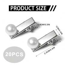 Mini Pearl Hair Clips, 20Pcs Brides Pearl Hair Accessories Fashion White Pearl Hair Pins Elegant Hair Barrettes Small Hair Clips Cute Pearl Hair Decorations For Wedding Parties Daily Use, Claw Clips, Hair Claws, Hair Slide, School Stuff