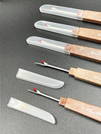 Découseur de couture de couleur marron, découseur rapide, découseur de broderie, outil de coupe pour point de croix, outil de coupe de fil DIY, fournitures de couture domestique